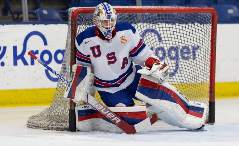 Jack Parsons is playing with the U.S. NTDP this season. (Rena Laverty/USA Hockey)